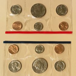 1987 US Uncirculated Mint Set P & D