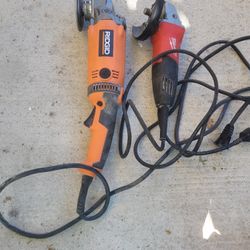 Milwaukee Grinder  And Ridgid Grinder  30$ Obo