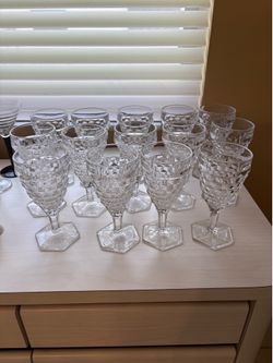 Glass goblets