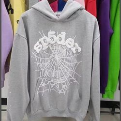 Grey Spider Hoodie