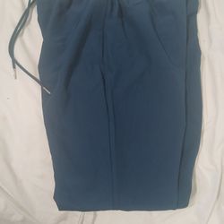 Bluish Green Scrub Joggers