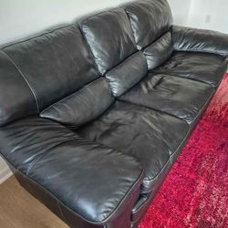 Black Leather Couch