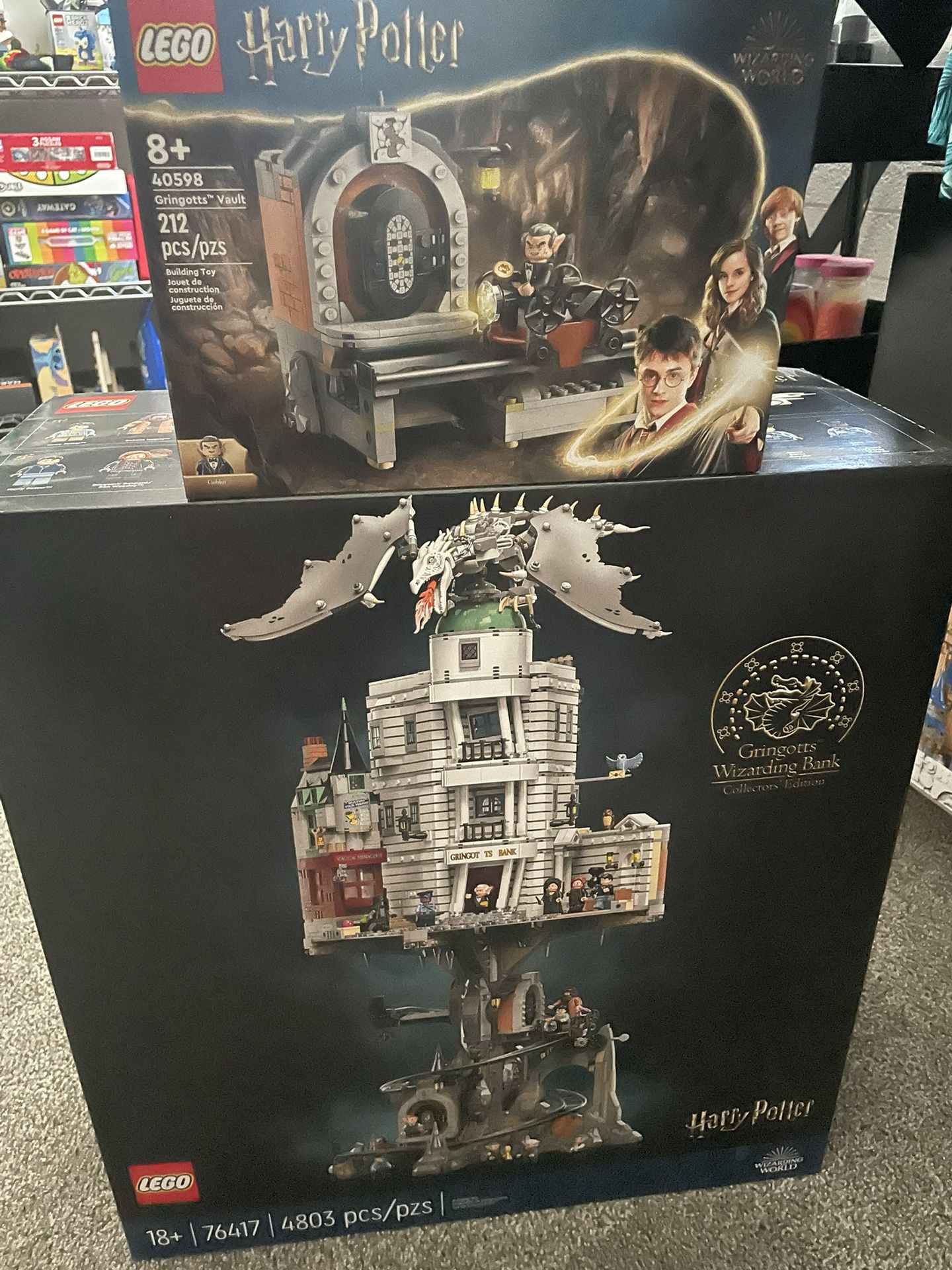 Harry Potter Grignotts Wizarding Bank Lego set