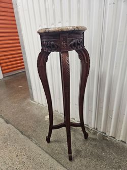 Vintage Marble Top Side Table