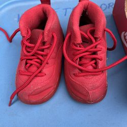 Red  Toddler Nike Air Jordan Size 7C