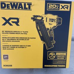 XR 20V MAX  21 Degree Framing Nailer 