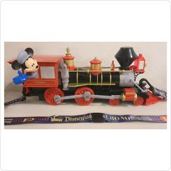 Disneyland Railroad Mickey Mouse Popcorn Bucket / Light-Up Souvenir