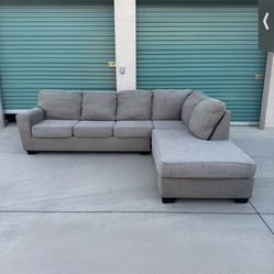 Sectional Sofa Couch  Furniture Grey [2 Piece]- A DELIVERY AVAILABLE