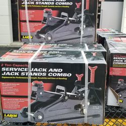 SERVICE JACK AND JACK STAND COMBO 2 TON BRAND NEW /IN BOX  FIRM PRICE $60 