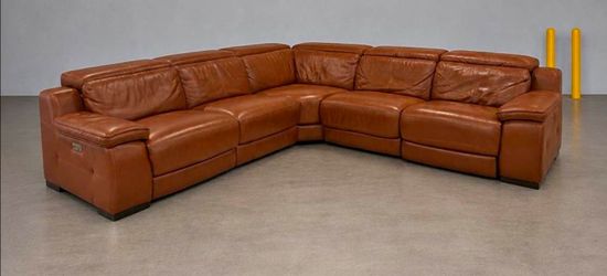 Genuine leather  sectional  5pcs sofa