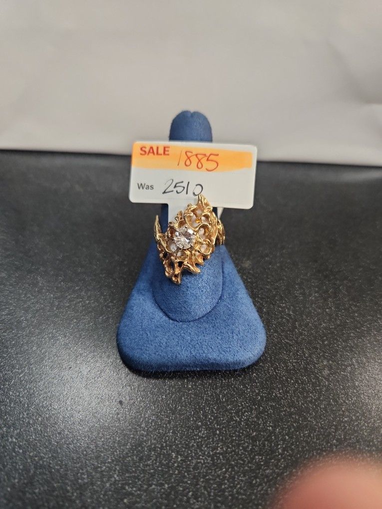 14k Diamond Ring