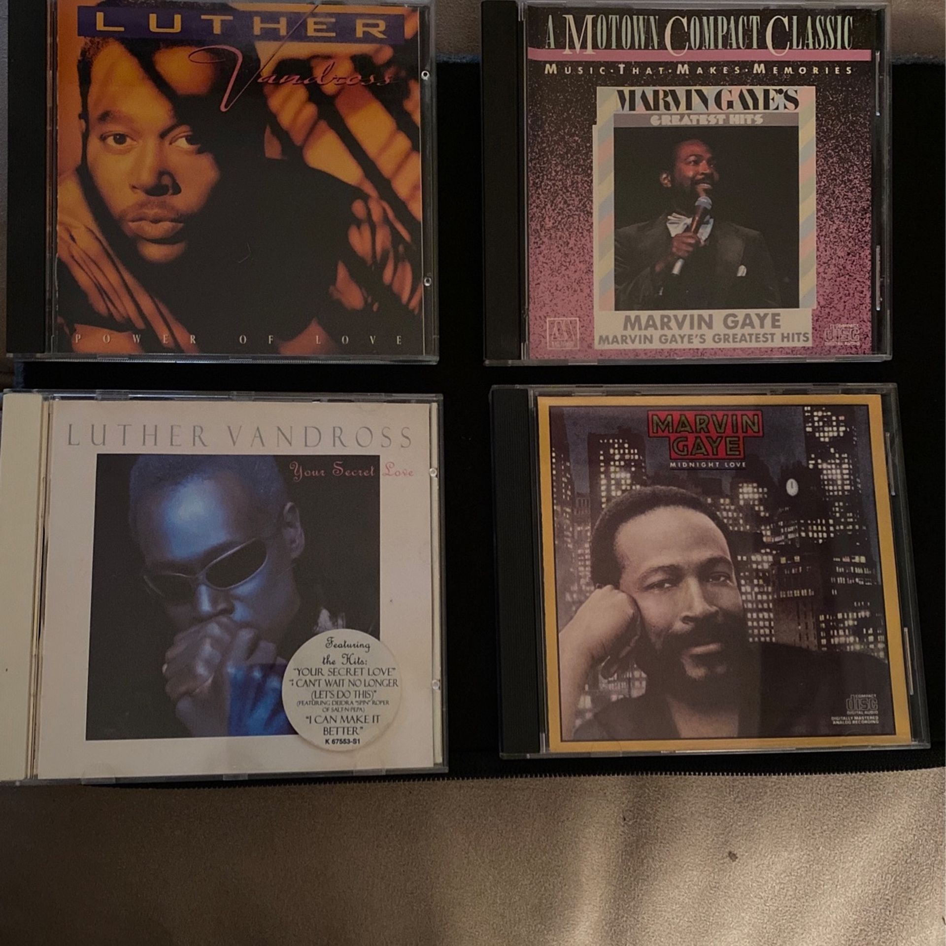 4 CD’s- 2- Marvin Gaye, 2- Luther Vandross