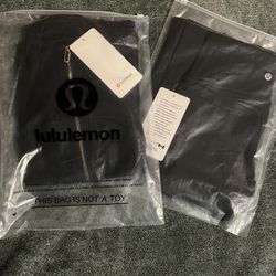 Lululemon Gold Zipper Flared Leggings SET