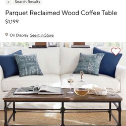 Pottery Barn Coffee Table