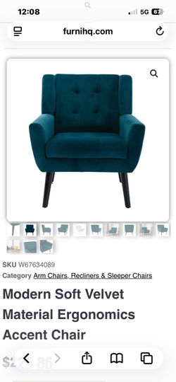 Beautiful green accent chair