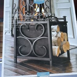 Fireplace Log Bin