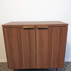 Walnut Buffet Storage Cabinet