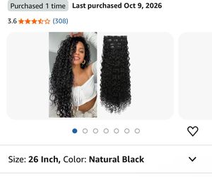 Clip in curly hair extensions