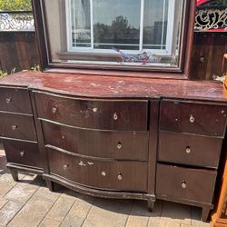 Cherry Drawer  With Mirror 