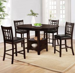 NEW 5 PC Counter Height Table Chairs Dining Room $10 DOWN