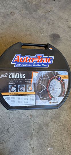 Peerless Chain 0155310 Auto-Trac Self-Tightening Snow Tire Chains, 1 Pair, Fits Multiple Sizes