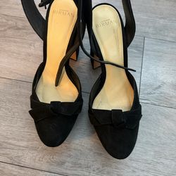 Alexandre Birman VITA Platform Black Velvet Heels US 7.5–8 Platform Pumps