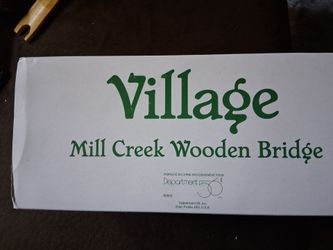 Department 56 mill creek wooden bridge #52653