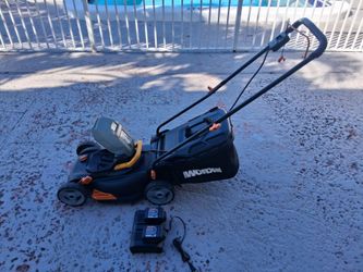 WORX Cordless Electric Lawn Mower with Batteries