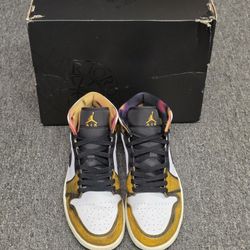 Nike Air Jordan 1 Mid SE Black Taxi White Sail (DQ8417 071) Men's Size 10