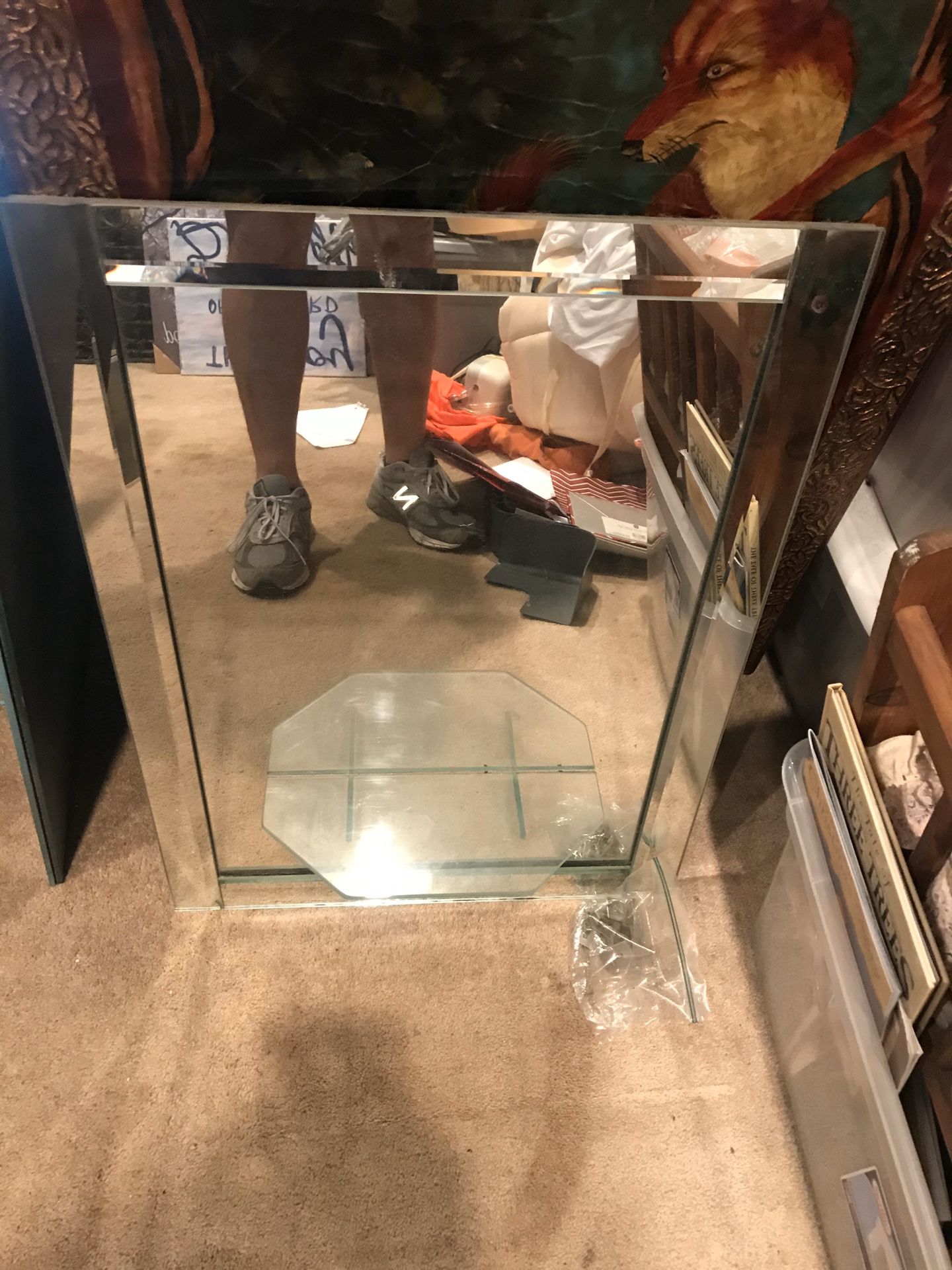 Mirror w/ shelf ( set of 2)