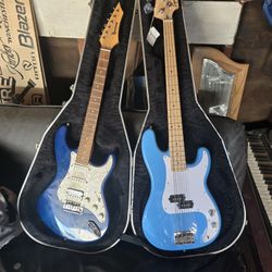 guitar bass and electric 