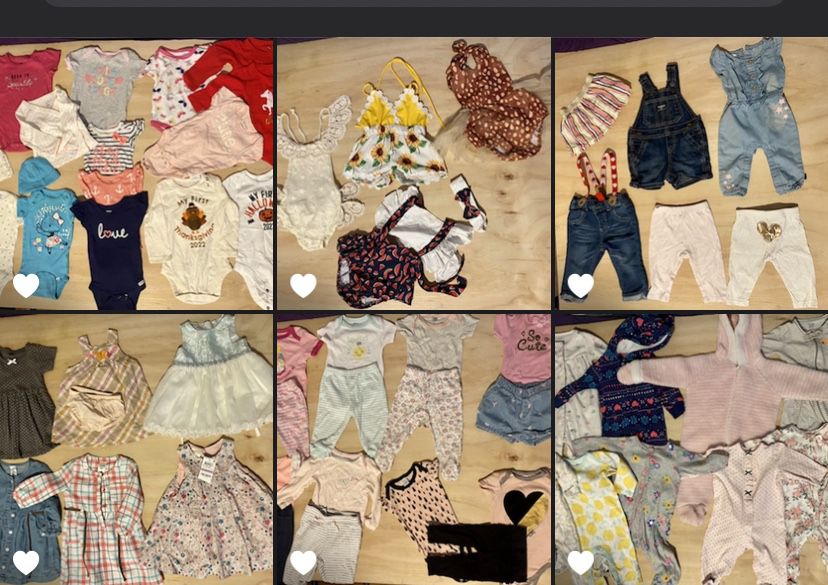 Baby Girl Clothes Size 6-9 Months 