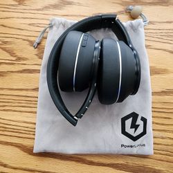 Power Locus Foldable over the ear Bluetooth headphones.