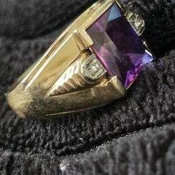 Size 11 10k Amethyst 8.66 Grams 