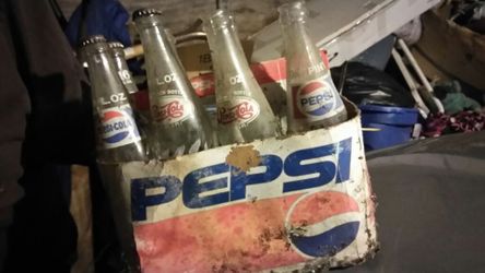 Vintage Pepsi Cola bottles