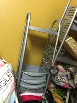 Like new all steel hair or beauty trolley carts