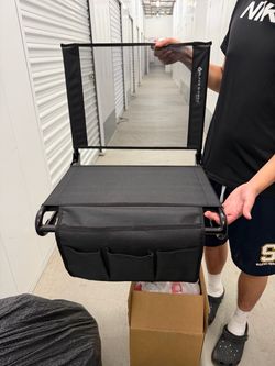 Black Sierra bleacher chairs