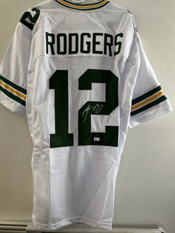 AARON RODGERS SIGNED GREEN BAY PACKERS QB AUTOGRAPHED CUSTOM JERSEY wCOA XL 874