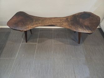 Unique Solid Walnut Coffee Table 