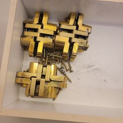 Brass Concealed Door Hinges (6)