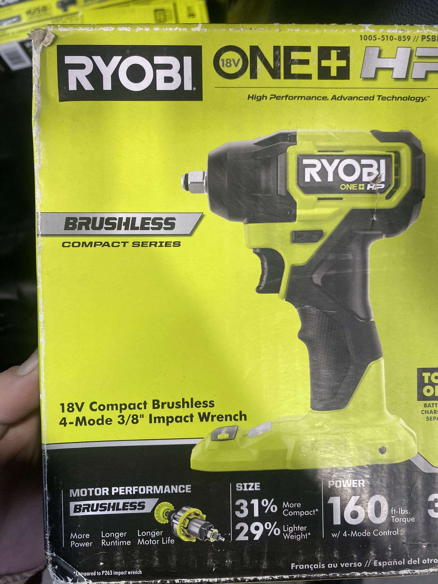 Ryobi one + HP compact impact wrench