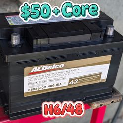 Car Battery Group Size 48/H6