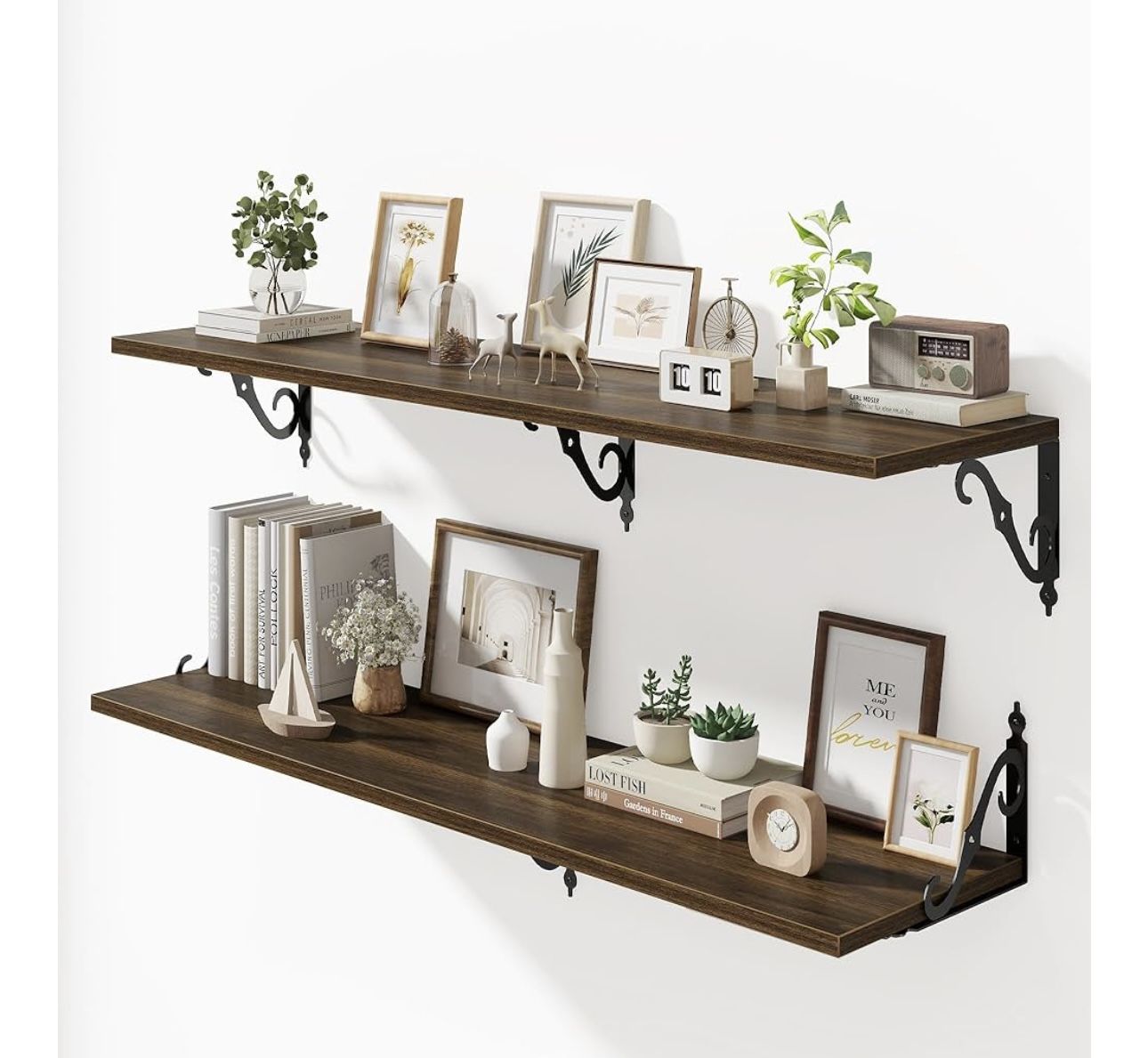 New- 48 X 12 Floating Wall Shelves With Brackets