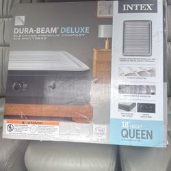 Intex 18” Dura-beam Deluxe Air Mattress Unopened Box