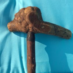 Over 100 Year Old Cane Hand Made Hand Carved