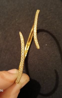 14 Kt Gold CZ Bracelet 
