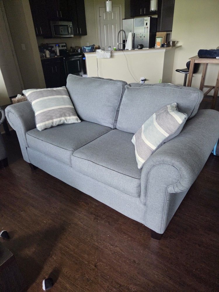 2 Matching Gray Couches
