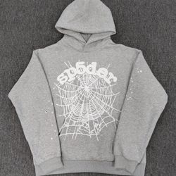 Grey Sp5der hoodie