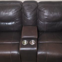 Genuine Leather Couch