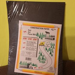 Black Construction Paper Red Ant Paper Mill-$5.00